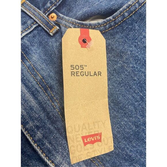 LEVI’S 505 Men’s Jeans 38X32 (36X31) New With Tags Blue‎ SEE DESCRIPTION - Picture 12 of 12